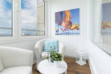 Ferienwohnung für 2 Personen, mit Balkon an der Kieler Bucht