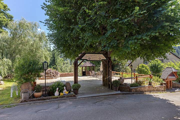 Hel lejlighed, Holiday Apartment with Balcony and Wi-Fi in Tennenbronn, Schramberg