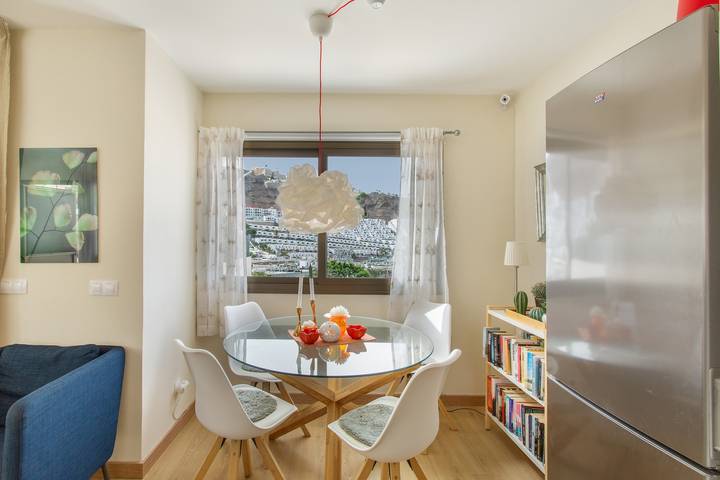 Ferienhaus 'Eucalipto-Sonne garantiert' mit Meerblick, WLAN und Klimaanlage in Puerto Rico (Gran Canaria), Mogán