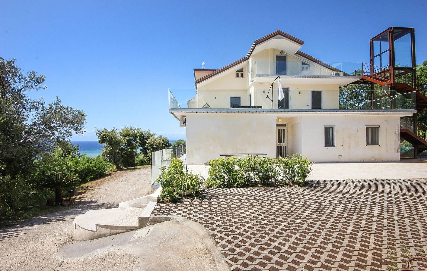 Appartement de vacances entier, Appartement confortable avec vue sur la mer, parking et cuisine - 700 m de la plage in Cilento