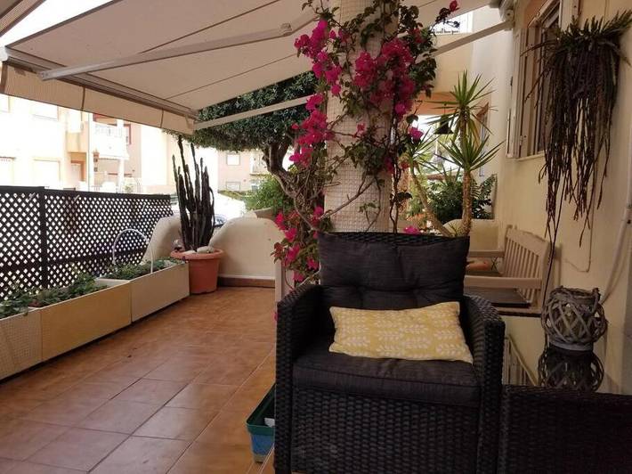 Apartamento para 6 personas, con Balcón además de Terraza y Piscina en Isla Plana