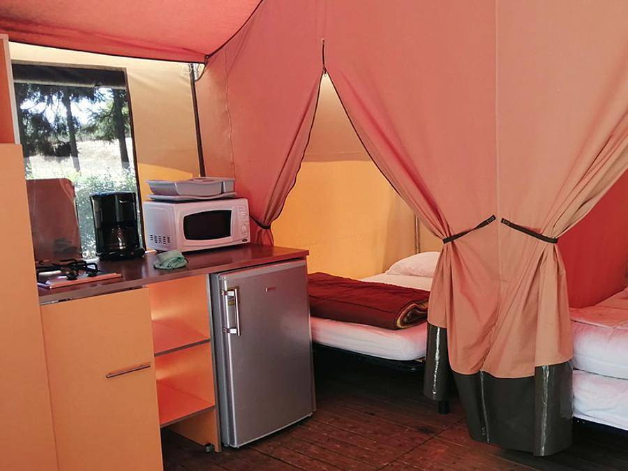 Camping Mamers Les Portes du Perche - Bungalow de lona 4 personas - Mayotte - 2 habitaciones in Mamers, Sarthe