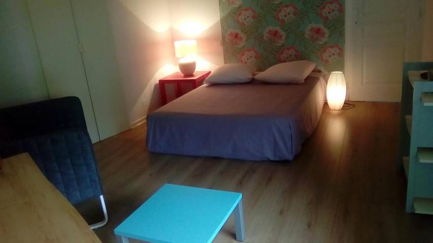 Chambre d’hôte pour 2 personnes, avec jardin ainsi que vue et piscine, animaux acceptés à Hontanx