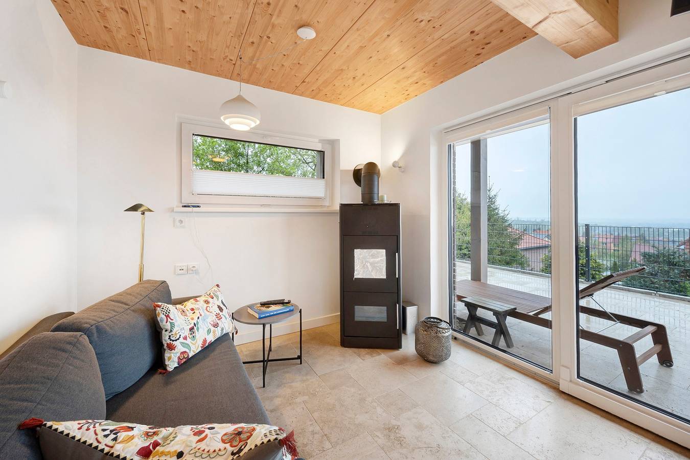 Casa de vacaciones 'Mit Panoramablick' con vistas a la montaña, terraza compartida y Wi-Fi in Quedlinburg, Harzvorland