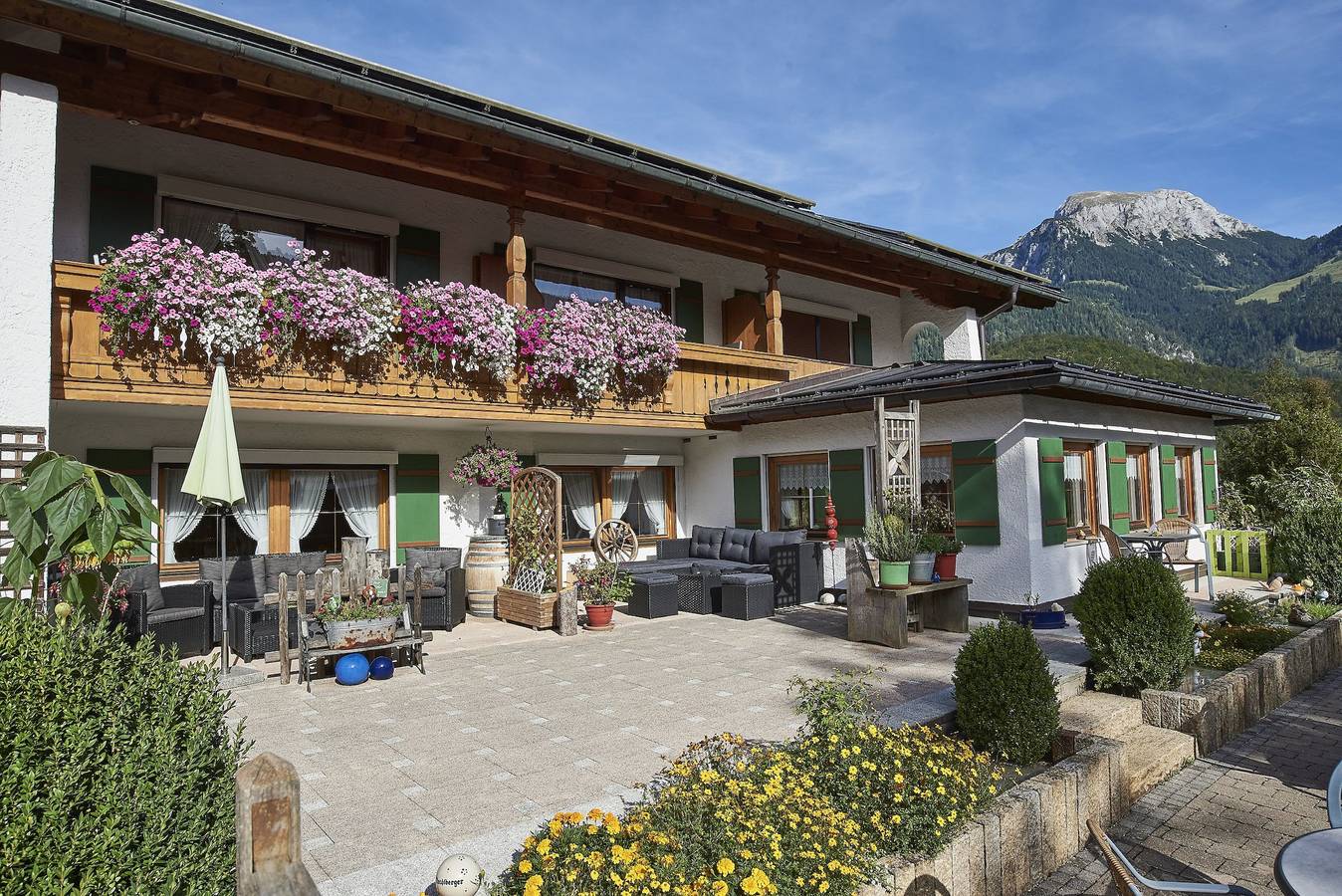 Landhaus Maltermoos - Doppelzimmer Dusche/Wc Terrasse - Nr. 1 - in Schönau am Königssee, Berchtesgadener Alpen