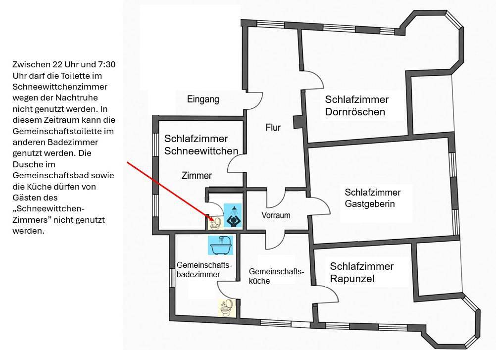 Ganze Wohnung, Schlafen wie Prinzessinen in Kempten Schlösschen in Kempten, Bayerisch Schwaben