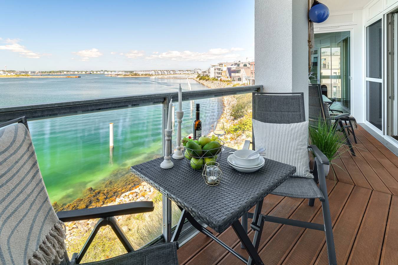 Ganze Ferienwohnung, Nordmole 11 Panorama-Wasserwohnung in Olpenitz, Kappeln