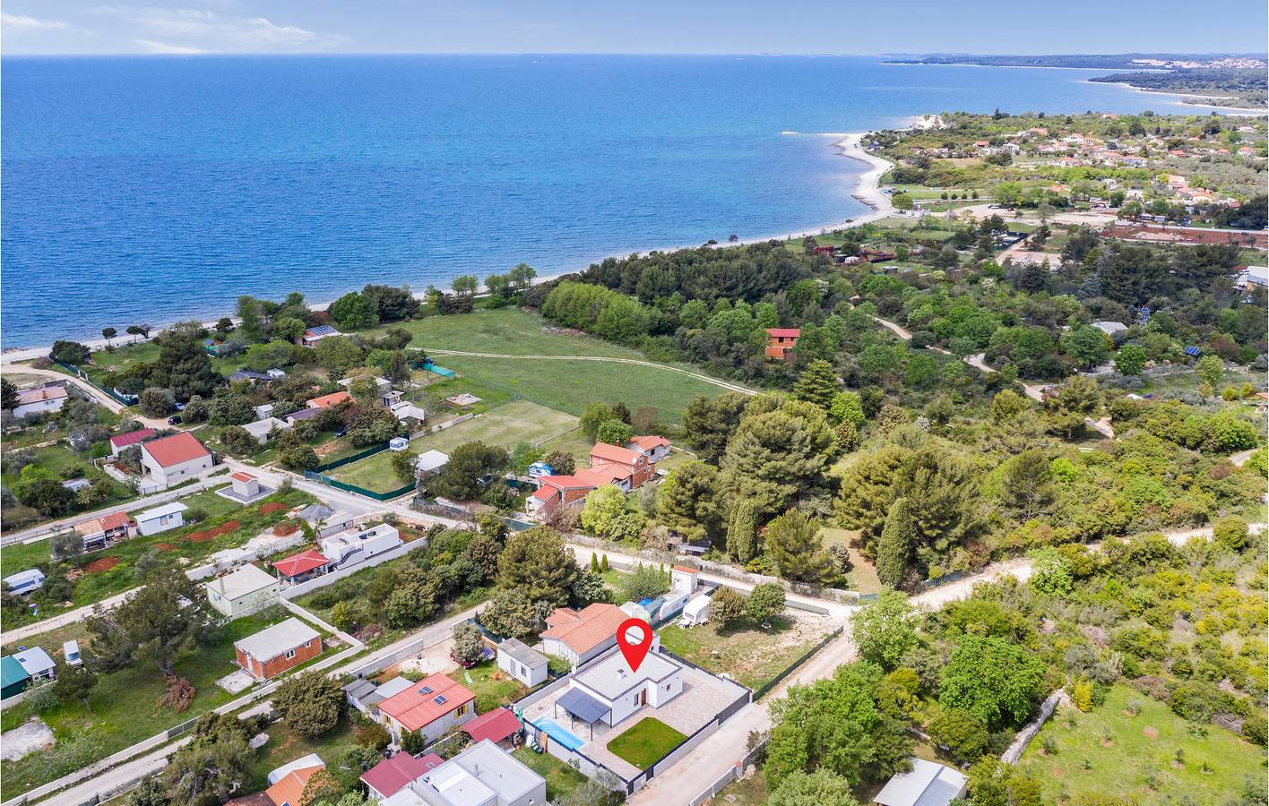 Apartment am Meer mit Terrasse, WLAN, Parkplatz und in der Nähe des Strandes von Fažana in Grad Vodnjan, Südküste Istrien