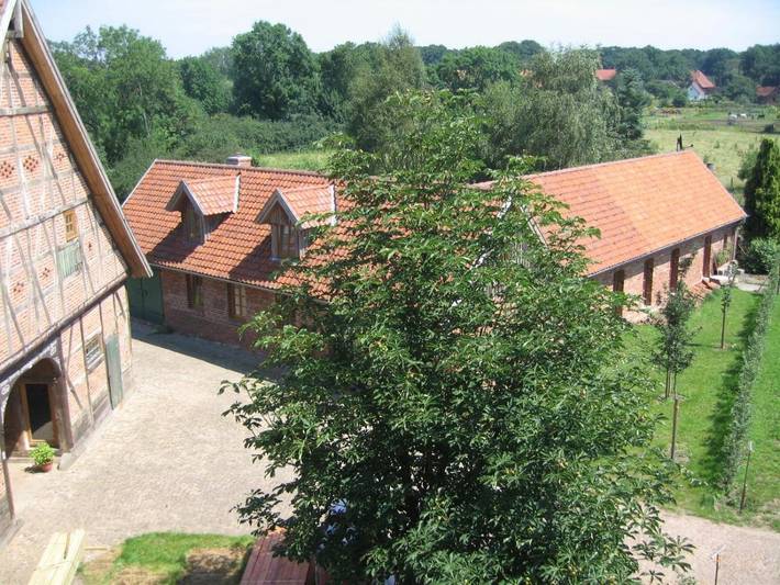 Ferienwohnung für 2 Personen, mit Terrasse und Garten sowie Ausblick in Schwarmstedt