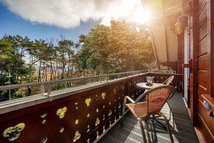 Ferienwohnung für 2 Personen, mit Balkon und Garten sowie Sauna in Heringsdorf, Usedom