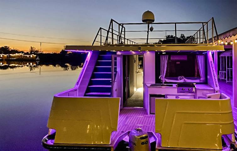 Hausboot für 6 Personen, mit Terrasse und Ausblick sowie Seeblick in Belgien - 4