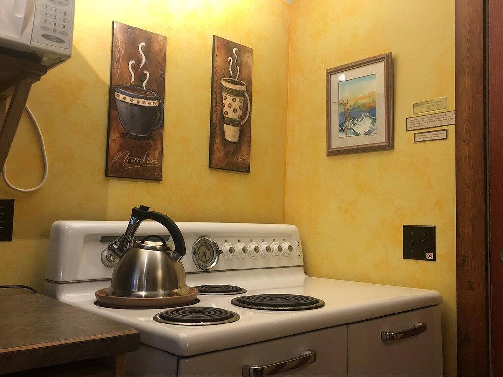 Ganze Wohnung, Valhalla Suite – Cozy, Eclectic Studio in Downtown Nelson in Nelson, Whitewater Ski Resort