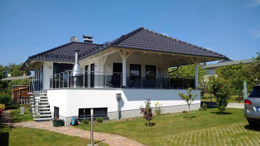 Ferienhaus mit Meerblick für 6 Personen, mit Garten und Sauna sowie Terrasse, mit Haustier in Rerik