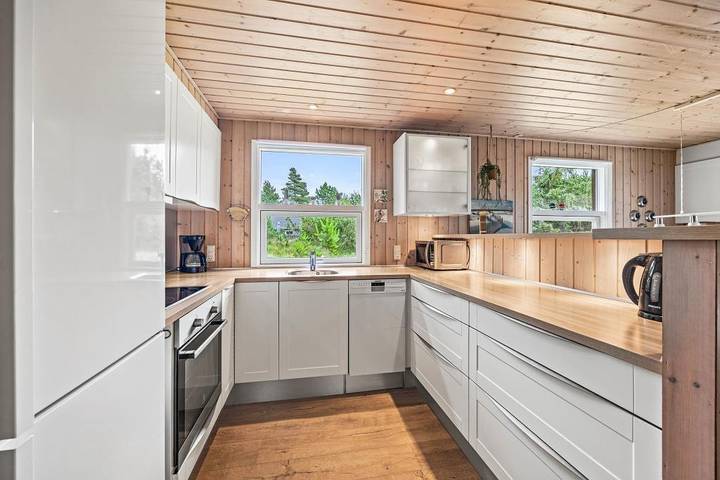 Experience Blåvand in this holiday home for 8 people and 1 dog in Blavand, Varde Region