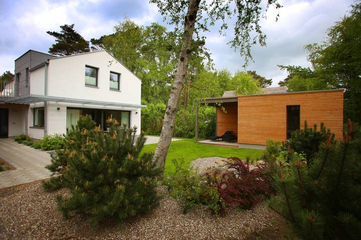 Ferienhaus für 2 Personen, mit Sauna und Balkon, kinderfreundlich