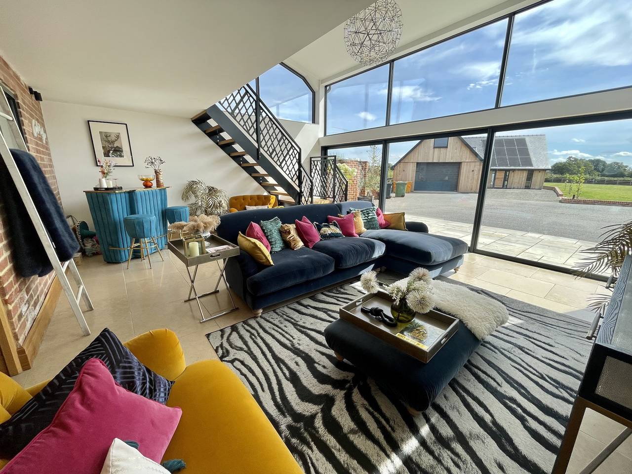 Open plan barn conversion in Herefordshire in Herefordshire