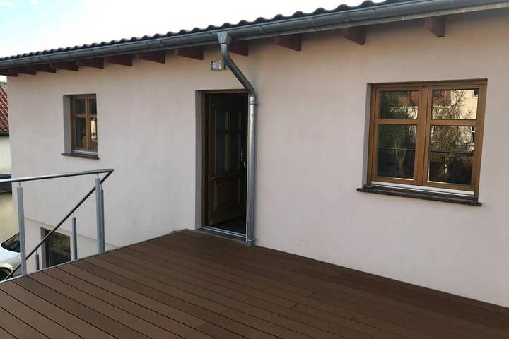 Ferienwohnung für 3 Personen, mit Balkon und Terrasse sowie Garten und Ausblick in Gützkow - 3