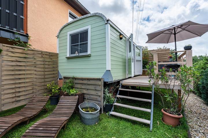 Vakantiewoning voor 3 personen, met Tuin en Uitzicht op het meer