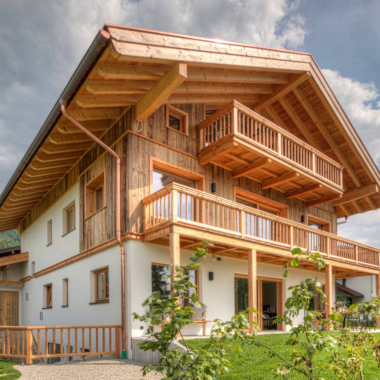Appartement de vacances entier, Designchalets auf 685 - Gipfelhütte - mit Masterschlafzimmer, zwei Hüttenzimmer und Balkon in Reit im Winkl, Alpes bavaroises