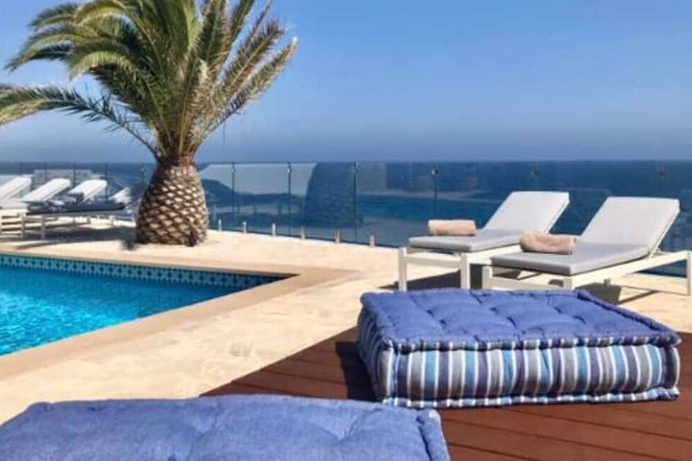 Great sea view *****1. Sea line villa*private*large pool*great garden*Wifi in Cala Pi, Llucmajor