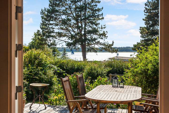 Ferienhaus für 4 Personen, mit Terrasse und Garten sowie Ausblick und Seeblick