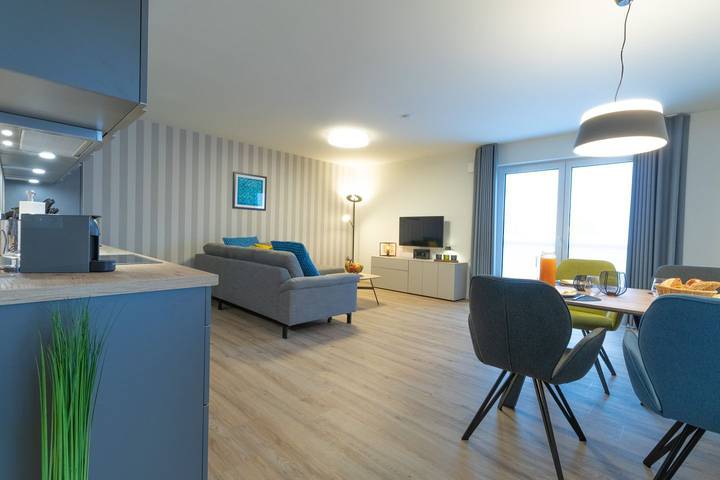 Loft voor 4 personen, met sauna en balkon in Dorum