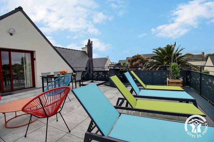 Gîte pour 2 personnes, avec jacuzzi et terrasse ainsi que sauna et jardin à Penvénan - 4