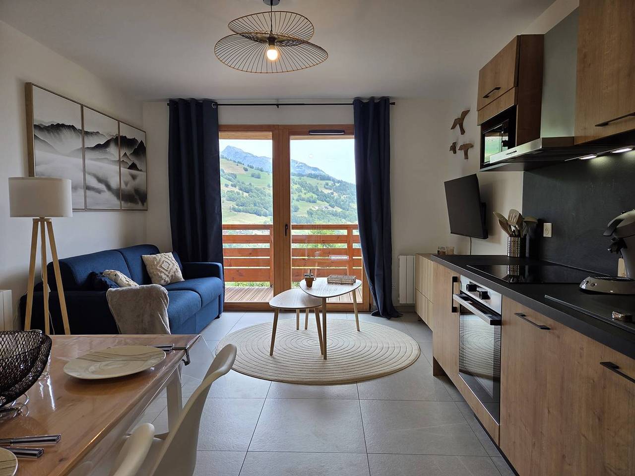 Appartement entier, Charmant T2 Valmorel, balcon, parking couvert in Valmorel, Les Avanchers-Valmorel