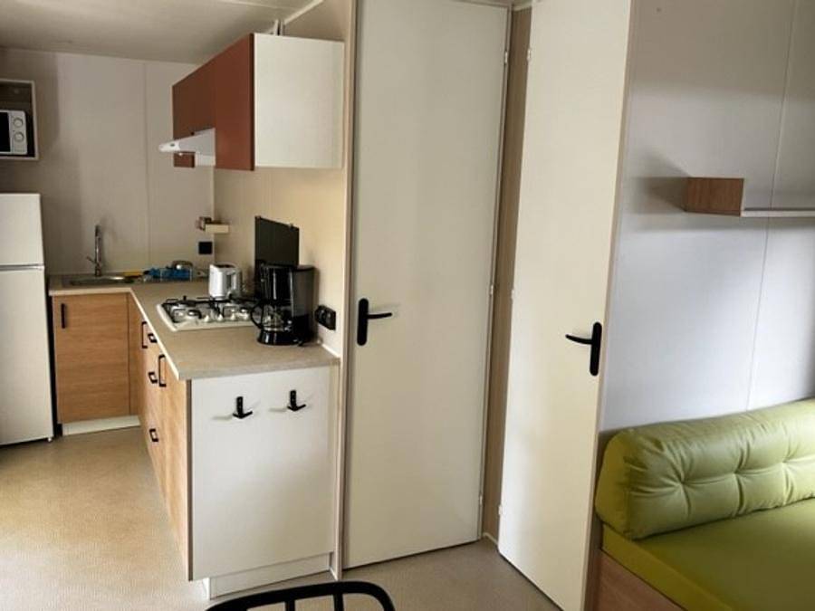 Camping de l'Arnel - Mobilheim 4 personen - Standcaravan Riviera Beach - 32m2 - 2 Schlafz. in Villeneuve-lès-Maguelone, Mittelmeerküste (Frankreich)