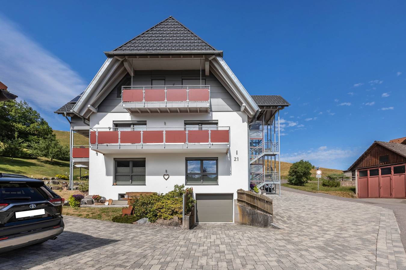 Ganze Wohnung, Ferienwohnung 'Vogtshof' mit Gemeinschaftsgarten, Balkon und Wlan in Unterkirnach, Mittlerer Schwarzwald