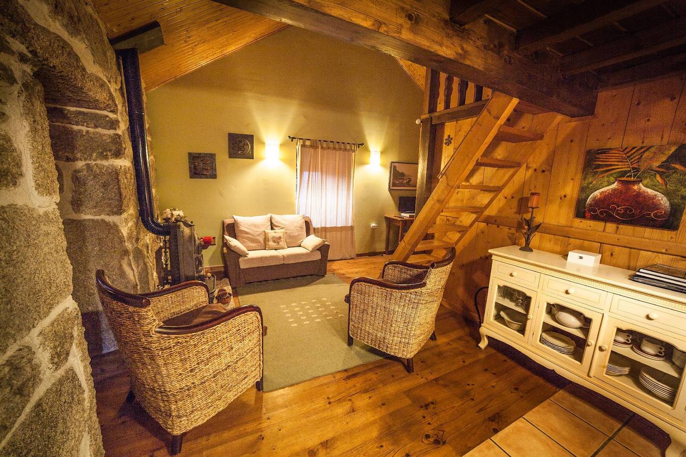 Apartamento vacacional entero, Apartamento "A Solaina" con terraza in La Lama, Provincia de Pontevedra