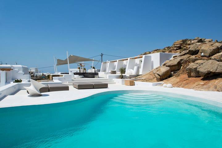 Ferienhaus für 4 Personen, mit Terrasse und Pool auf Mykonos