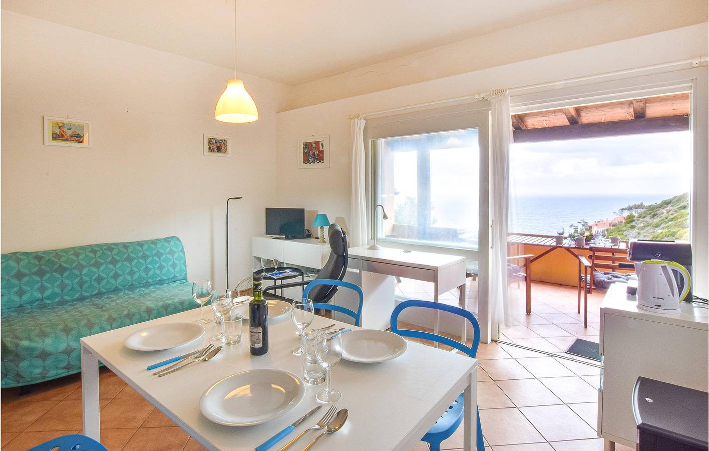 Appartement met zeezicht, keuken, zwembad en parkeerplaats in Costa Paradiso, Trinità d'Agultu e Vignola