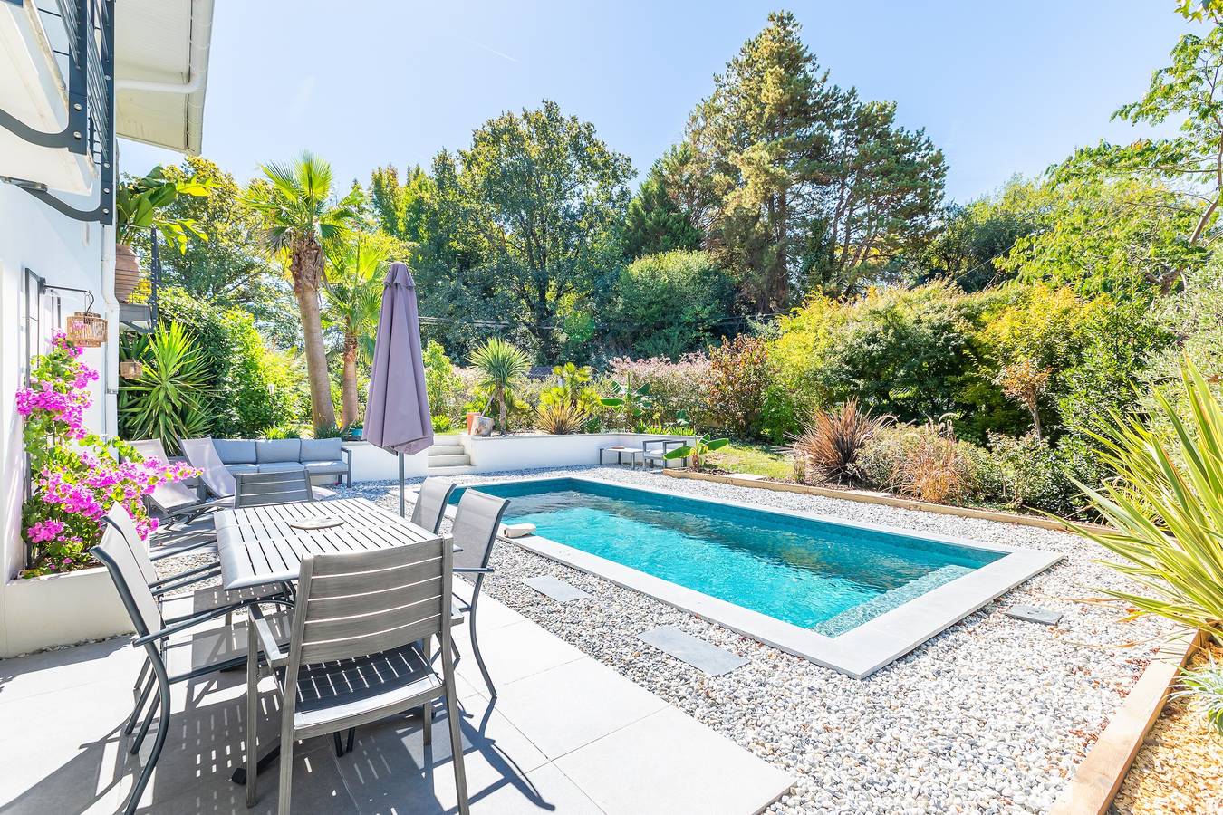 Villa Gabrielle - rez-de-jardin, piscine privée in Bassussarry, Region de Bayona