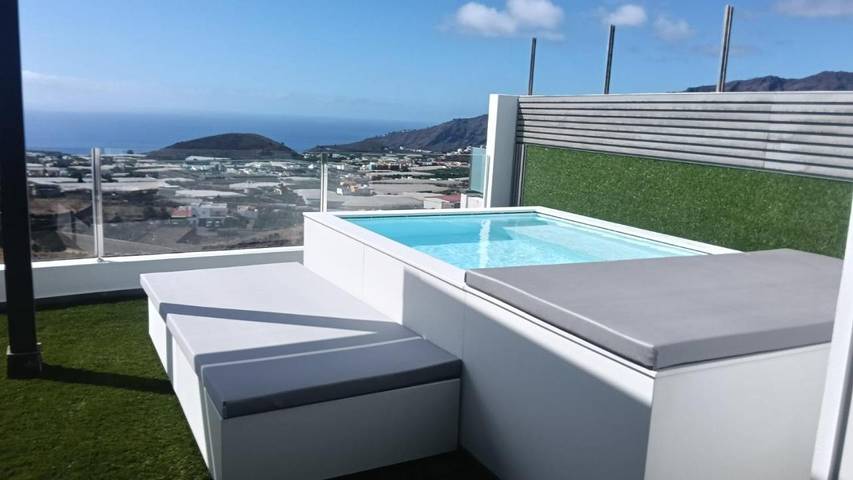Casa rural para 4 personas, con Terraza además de Piscina y Vistas en El Paso