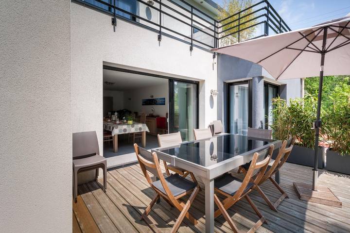 Maison de vacances pour 12 personnes, avec balcon et jardin, adapté aux familles à Landévennec