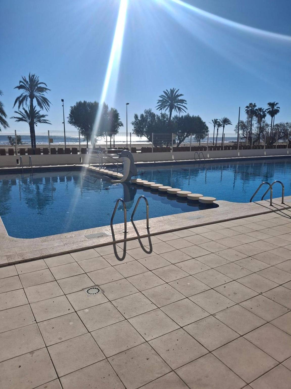 Ganze Wohnung, Apartment 'Arensol Playa De Cullera' mit Meerblick, Gemeinschaftspool und Wlan in Cullera, Costa de Valencia