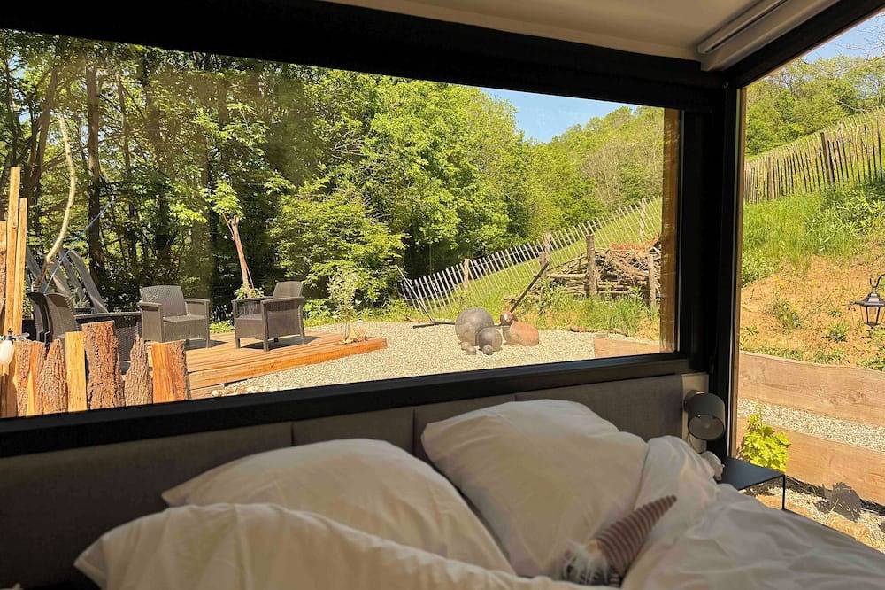 Unusual lodge in a natural setting with private Nordic bath - Alsace in Orbey, Parc naturel régional des Ballons des Vosges