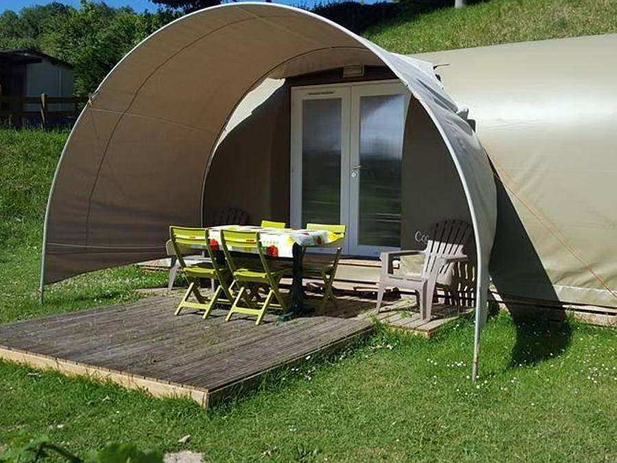 Camping Le Mont Joli Bois - Bungalow de lona 4 personas - Coco Dulce, sin instalaciones sanitarias in Criel-sur-Mer, Región de Dieppe