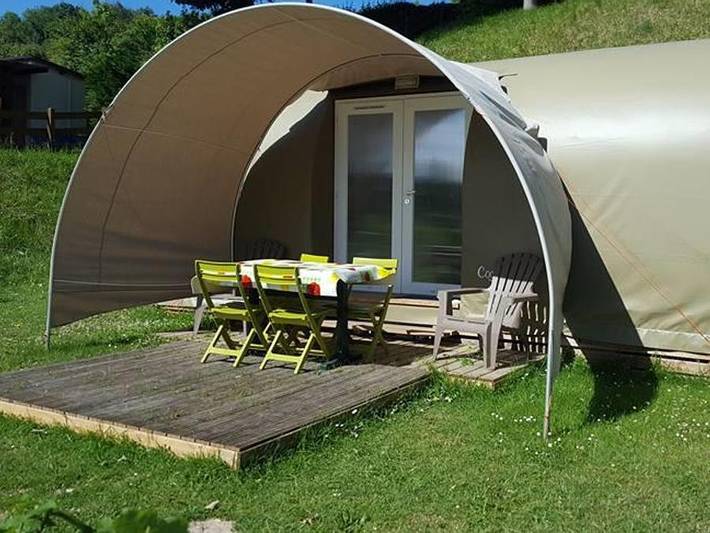 Camping Le Mont Joli Bois - Bungalow toilé 4 personnes - Coco Sweet, sans sanitaires in Criel-sur-Mer, Région de Dieppe