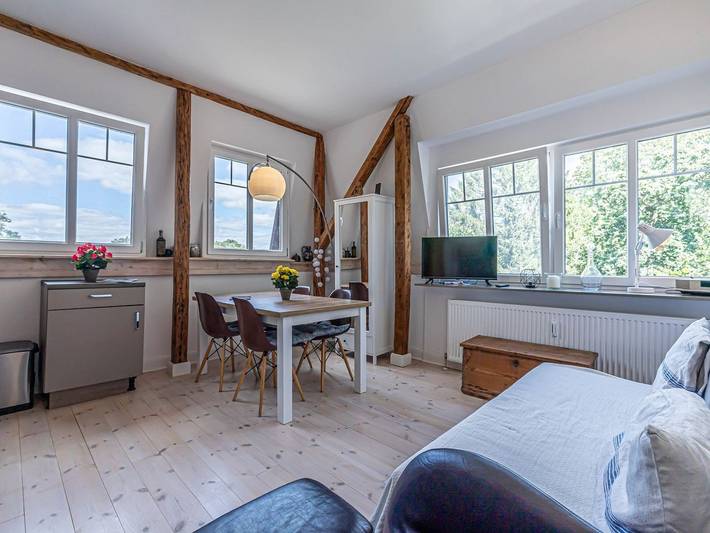 Ganze Ferienwohnung, - Am Walfischstein - Am Walfischstein - strandnahe 2-Zimmer Wohnung mit Blick ins Grüne in Naturstrand Westerholz, Westerholz