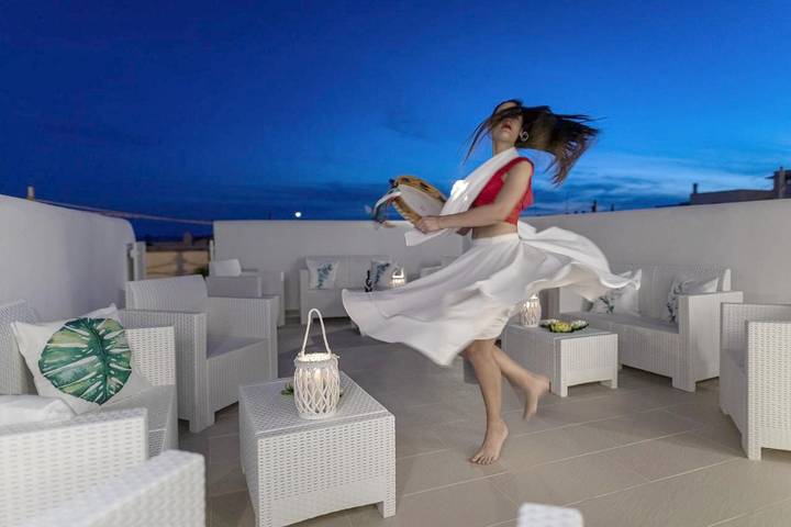 Chambre d’hôte pour 2 personnes, avec Terrasse à Torre San Giovanni