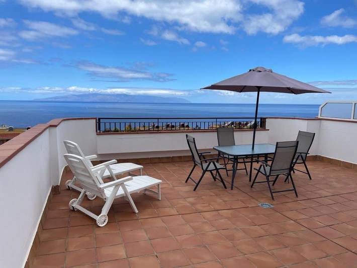 Ferienwohnung für 5 Personen, mit Pool und Ausblick sowie Terrasse - 1