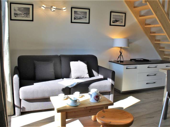 Ganze Wohnung, Renoviertes Studio, Mezzanin, 6 Pers, Balkon, nahe Skilift in Station de Risoul, Risoul