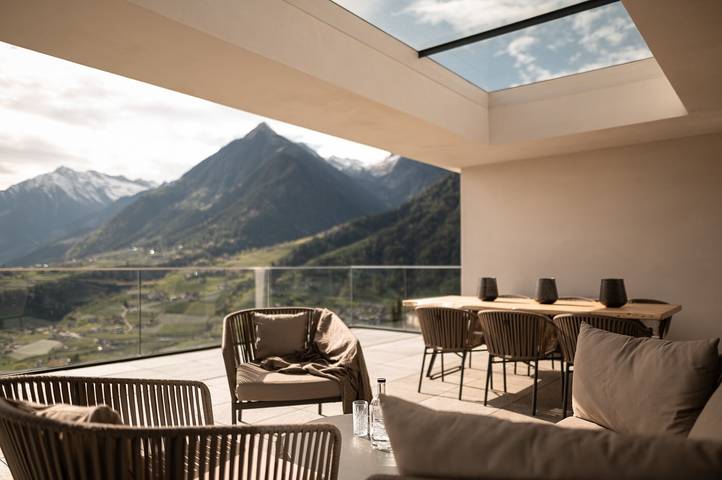 Ferienhaus für 6 Personen, mit Balkon und Whirlpool sowie Garten und Sauna im Passeiertal