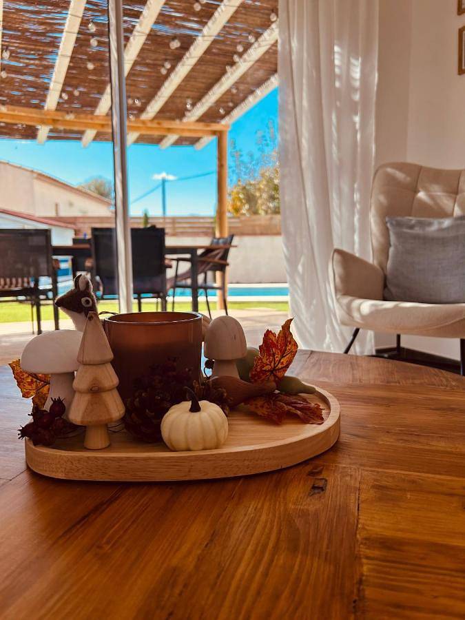 Maison de vacances pour 6 personnes, avec jardin ainsi que piscine et vue