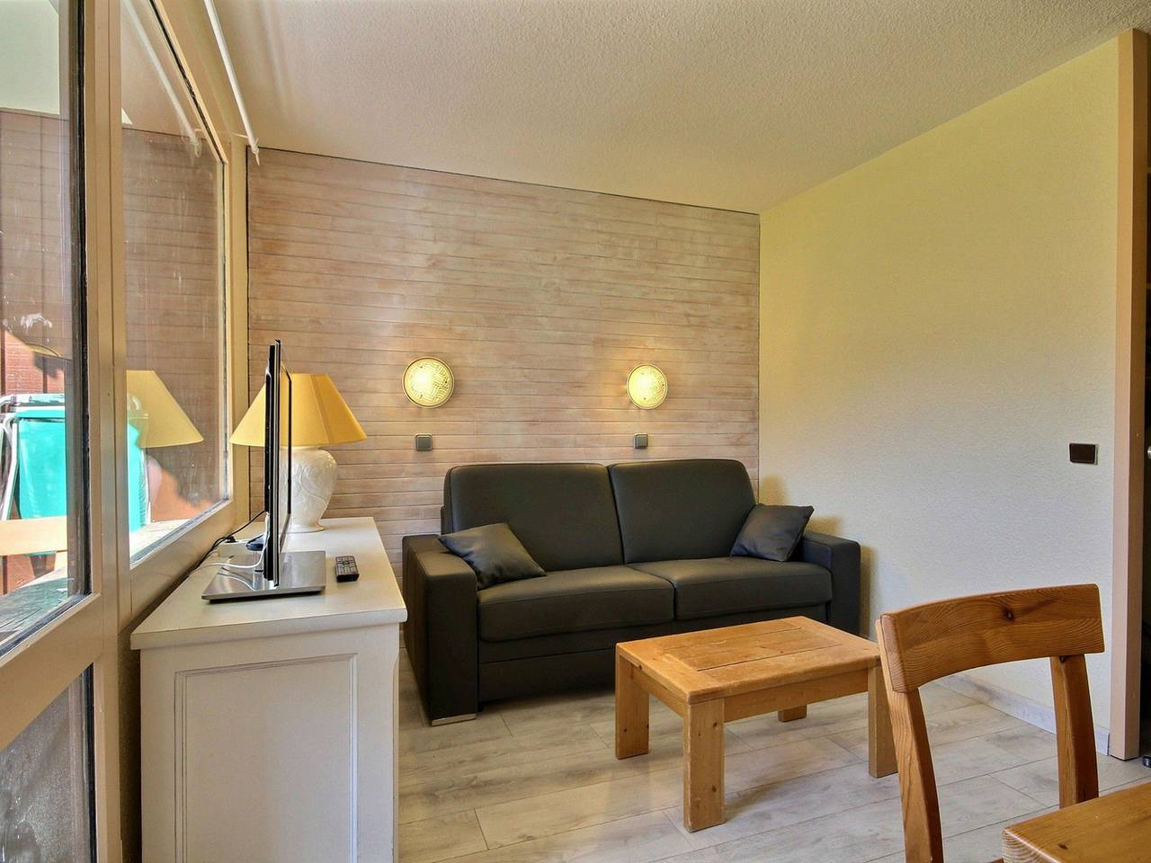 Ganzes Studio, Teilbares Südstudio, Balkon mit Pistenblick, Belle Plagne in Belle Plagne, La Plagne-Tarentaise