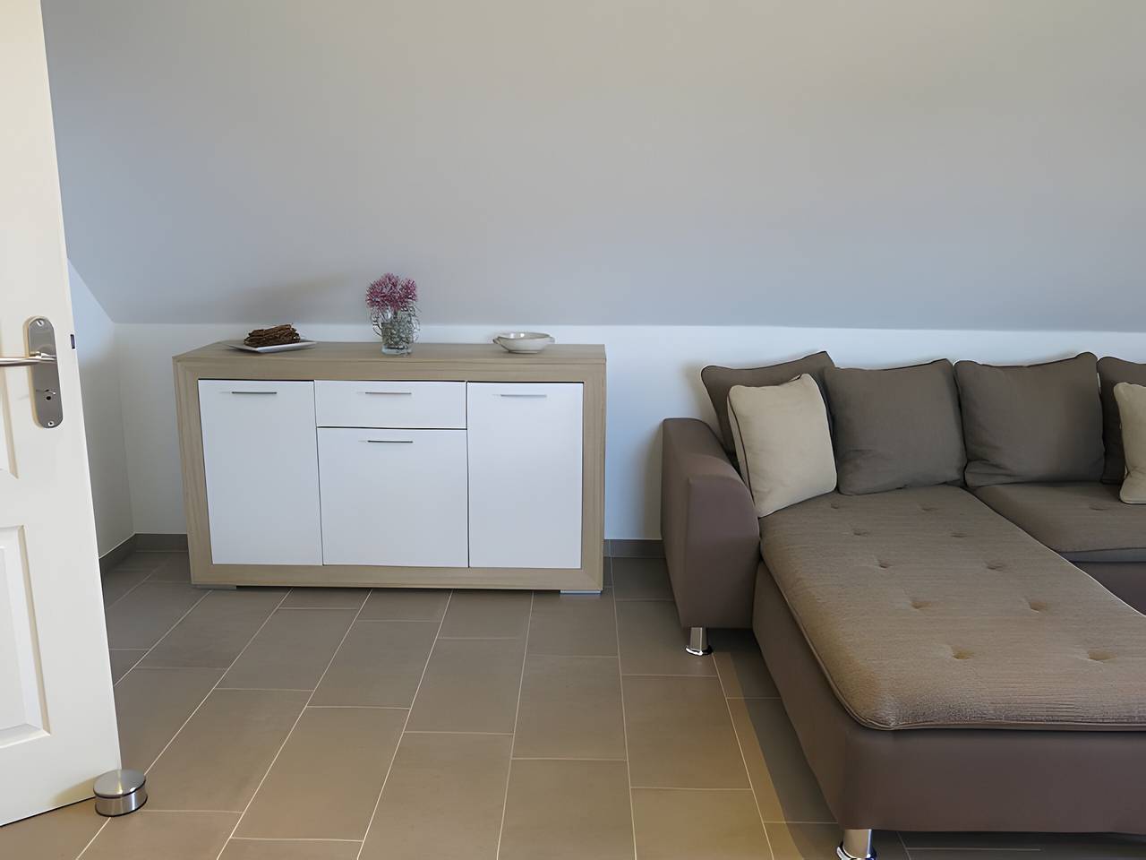 Apartamento entero, Apartamento 'Deichblick' con balcón in Groven, Eider-Treene-Sorge