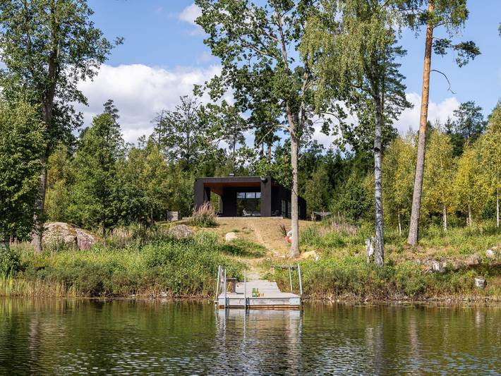 Hus för 6 Personer, med Terass samt Trädgård och Bastu och Sjöutsikt i Blekinge
