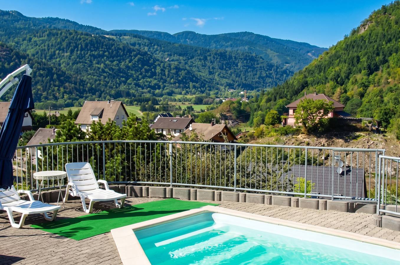 Ganze Wohnung, Bequemes Apartment in Oderen 68 qm mit Gemeinschaftspool in Oderen, Regionaler Naturpark Belchen der Vogesen